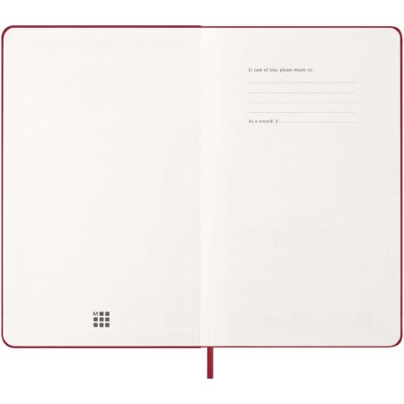 Agenda diaria de 12 meses con tapa dura Moleskine