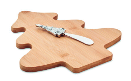 Set cuchillo y tabla de bambú Treechesse