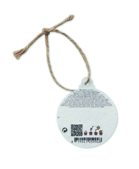 Adorno navideño papel semillas Bauseed