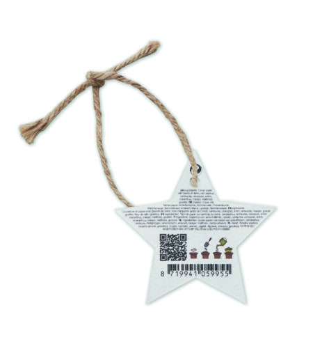 Adorno navideño papel semillas Starseed