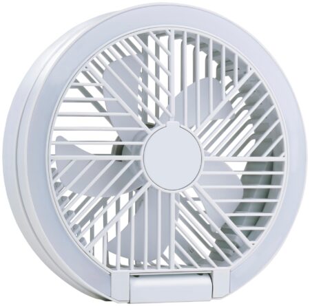 LIFETIME Table Fan USB 1200mAh 3 Speed Rechargeable